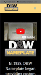 Mobile Screenshot of dwnameplate.com